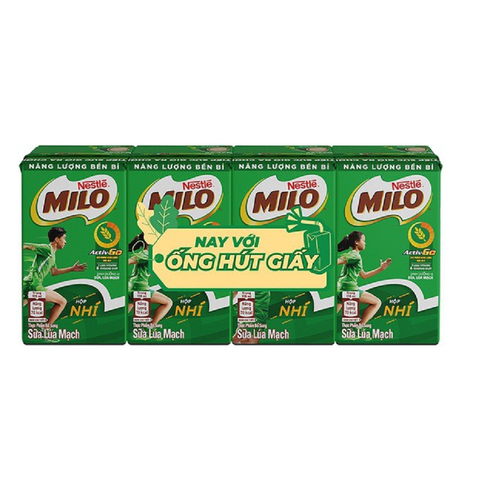 [HB gift] Lốc 4 hộp sữa Milo nhí 115ml/hộp