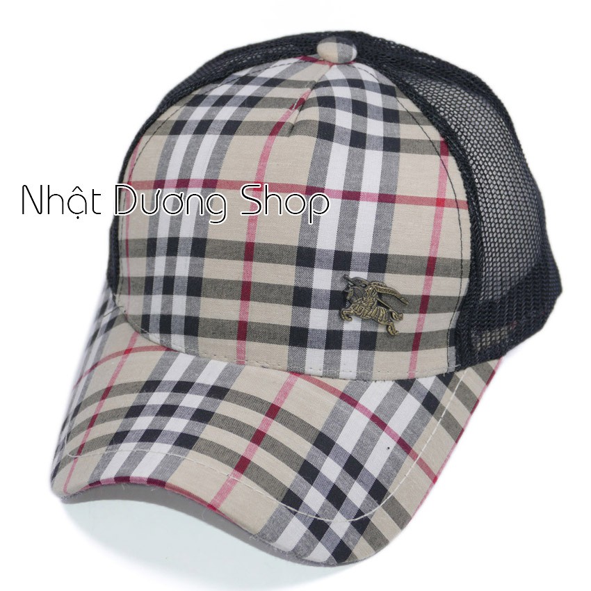 Nón kết lưới nam mũ kết nam đẹp vải Ca Rô và lưới giá gắng mặt sắt phù hợp cho mọi lứa tuổi