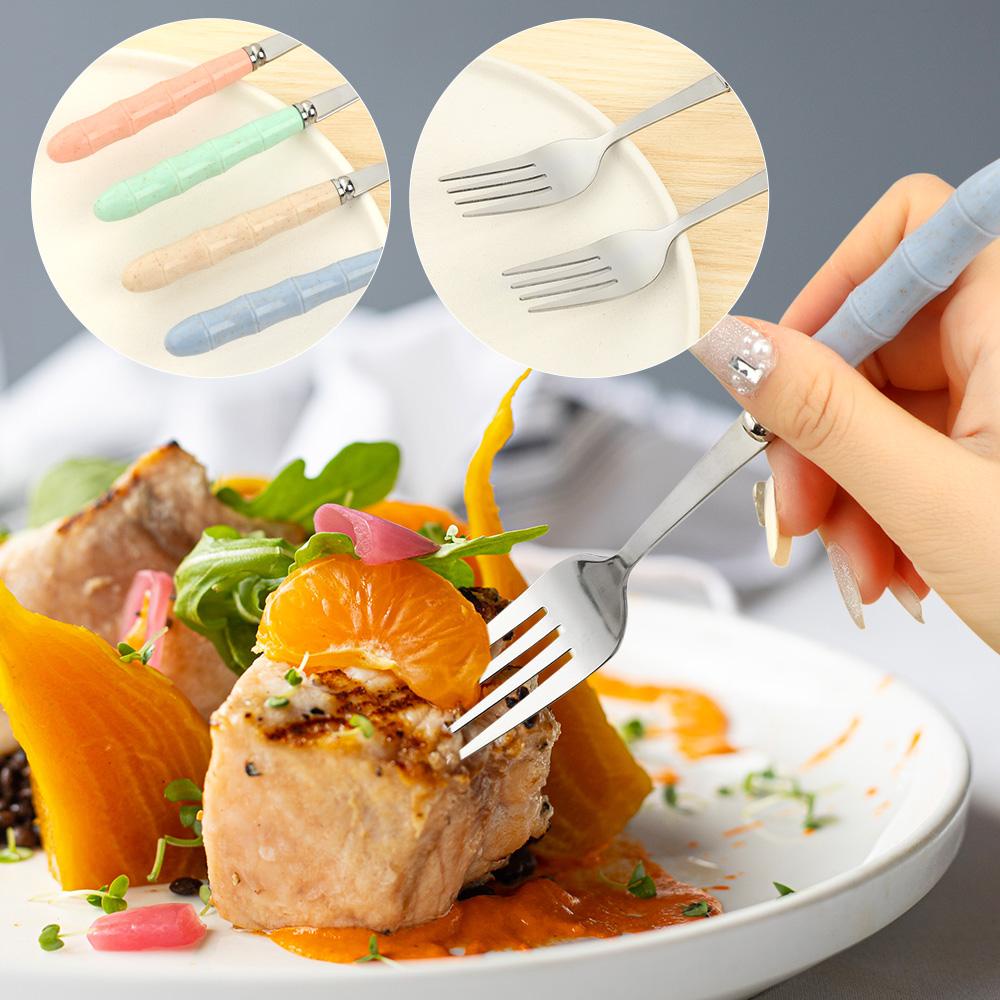 Bộ 3 Món Muỗng Nĩa Bằng Thép Không Gỉ Chất Lượng Cao