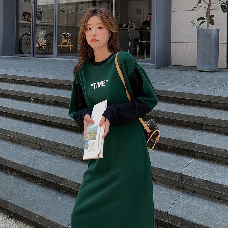 Đầm Sweater Dáng Rộng Phong Cách Hàn Quốc Thời Trang Cho Nữ 200kg