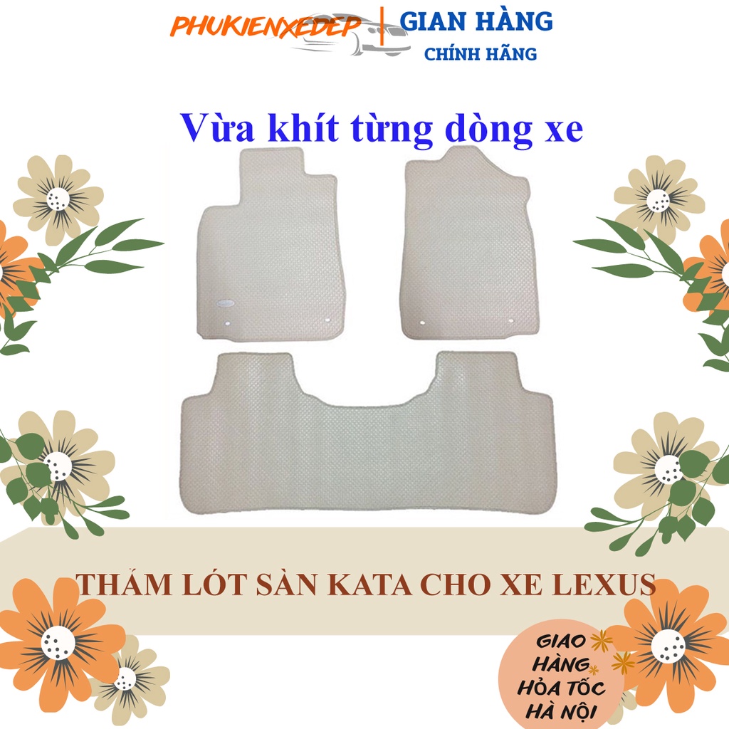 Thảm lót sàn ô tô KataCAO CẤP  cao su Thái Lan cao cấp cho xe Lexus GX460/ Lexus GS430/ Lexus ES350