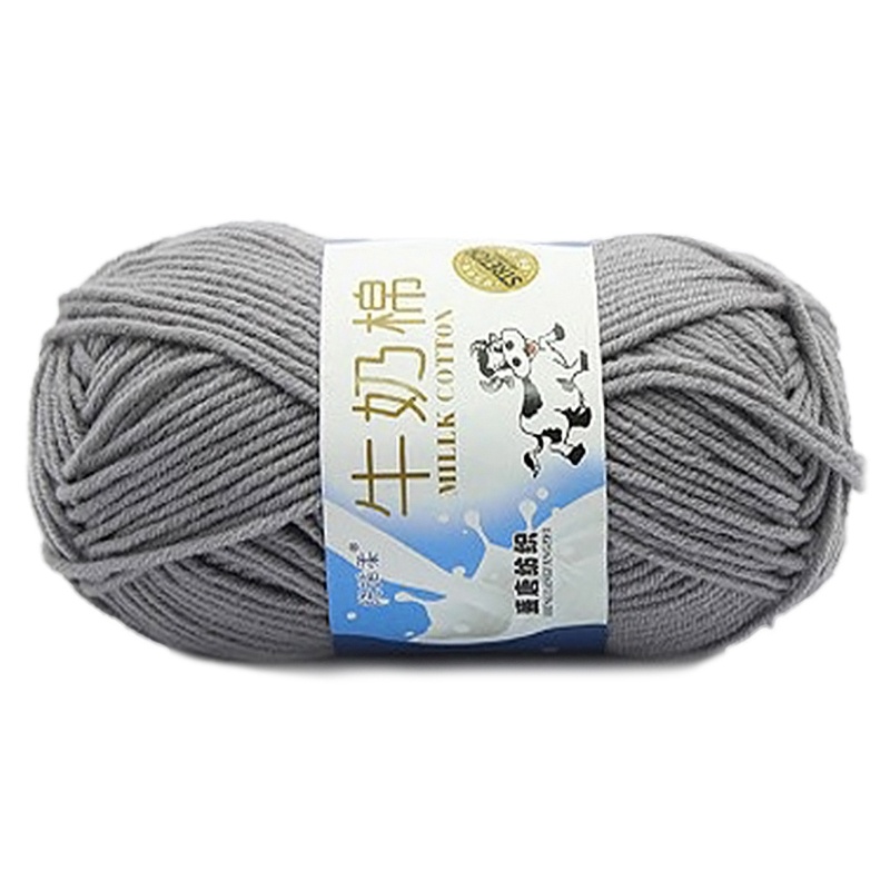 Cuộn Len Cotton Sữa Mềm Dùng Đan Khăn Choàng DIY