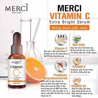 GIÁ RẺ VÔ ĐỊCH Serum dưỡng da chống lão hoá Merci Vitamin c serum chính hãng Thái lan