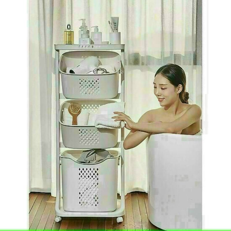 Kệ nhựa để đồ đa năng 3 tầng Việt Nhật Kho hàng sỉ PHÚ THÀNH