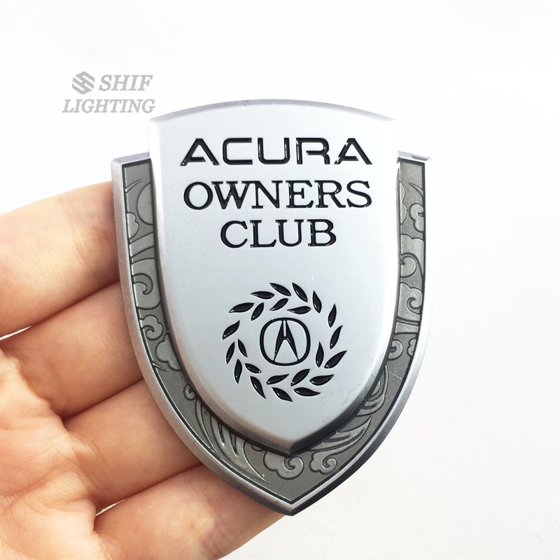 Miếng Dán Logo Acura Oners Club Bằng Kim Loại Sang Trọng Trang Trí Xe Hơi