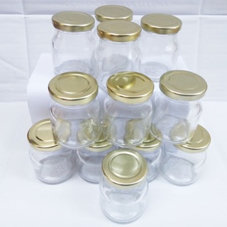 Combo 12 hũ thủy tinh 100ml làm sữa chua-nắp thiếc