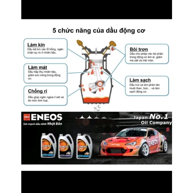 Dầu nhớt xe máy chính hãng eneos nhật bản