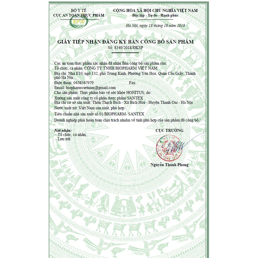 Siro HONITUS - Giảm ho, bổ phế