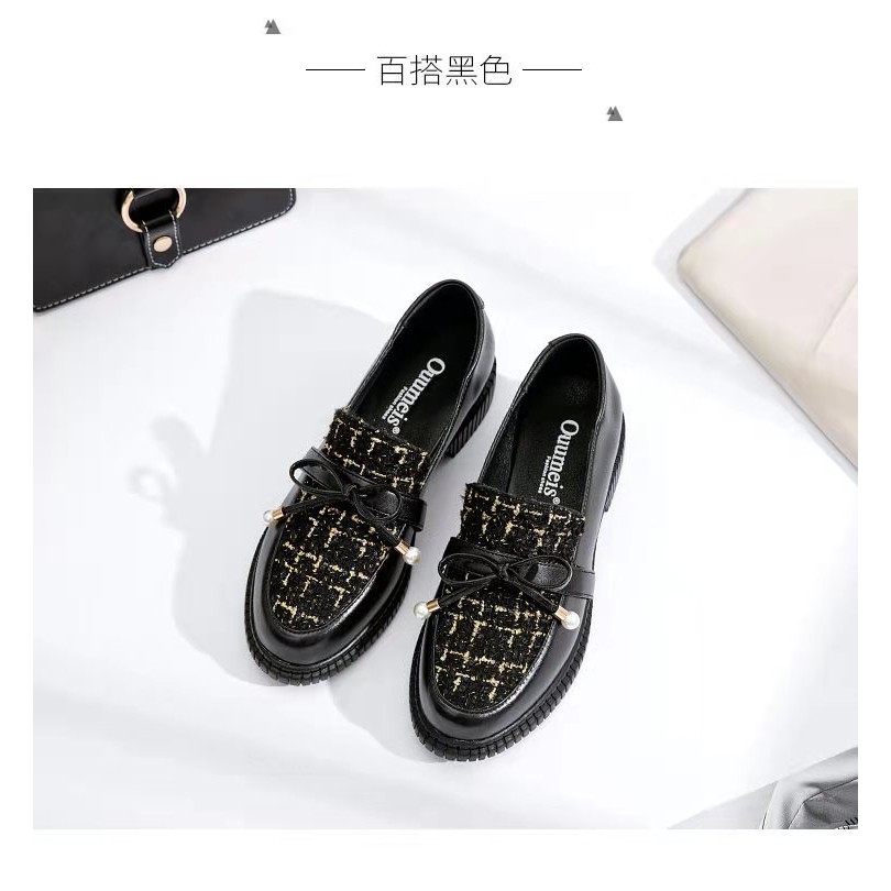 Giày LOLITA Đính Nơ Giày Da 3P Phong Cách Nhật Bản