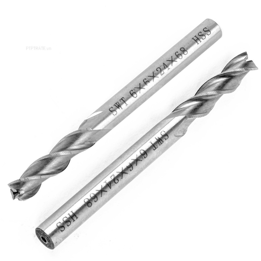 Mũi khoan CNC 6mm bằng thép gió HSS chất lượng cao