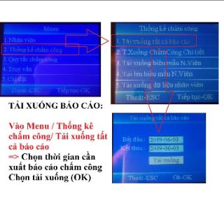 Máy Chấm Công Quyét vân tay