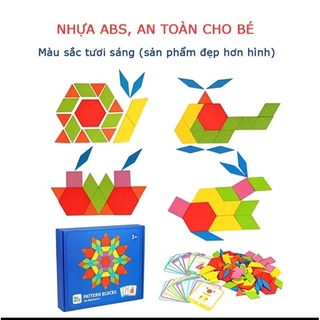 Ghép Hình Sáng Tạo - Pattern Blocks (155 chi tiết)