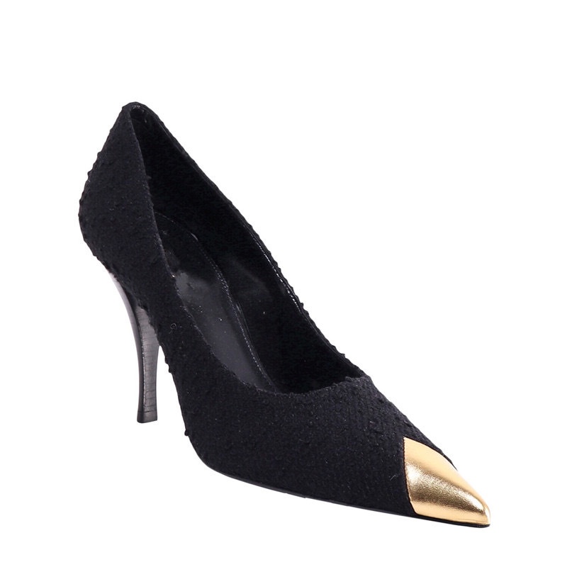 Giày Cao Gót Mũi Nhọn Kim Loại Gót Vừa Thời Trang Mùa Xuân Phong Cách Mới 2022 Cho Nữ