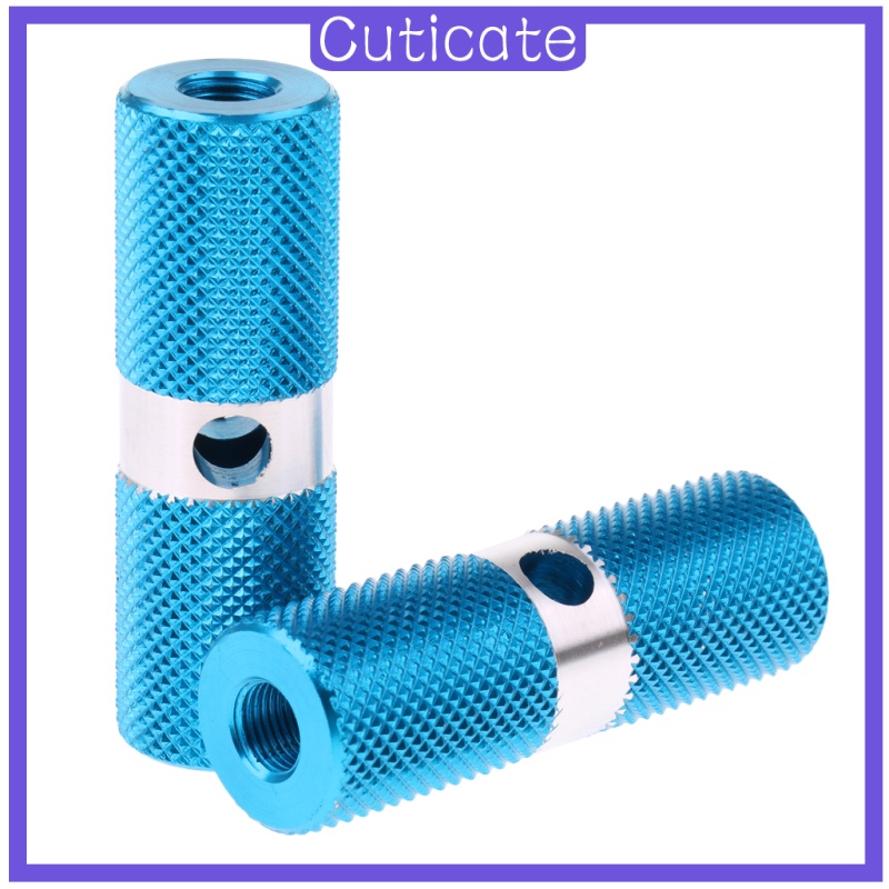 Trục Để Chân Trước / Sau Bằng Hợp Kim Nhôm Màu Đen Cho Xe Đạp BMX