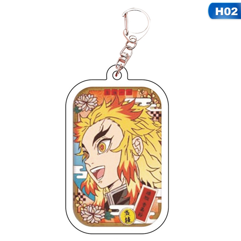 flowersqueen Móc khóa hình anime Demon Slayer đáng yêu