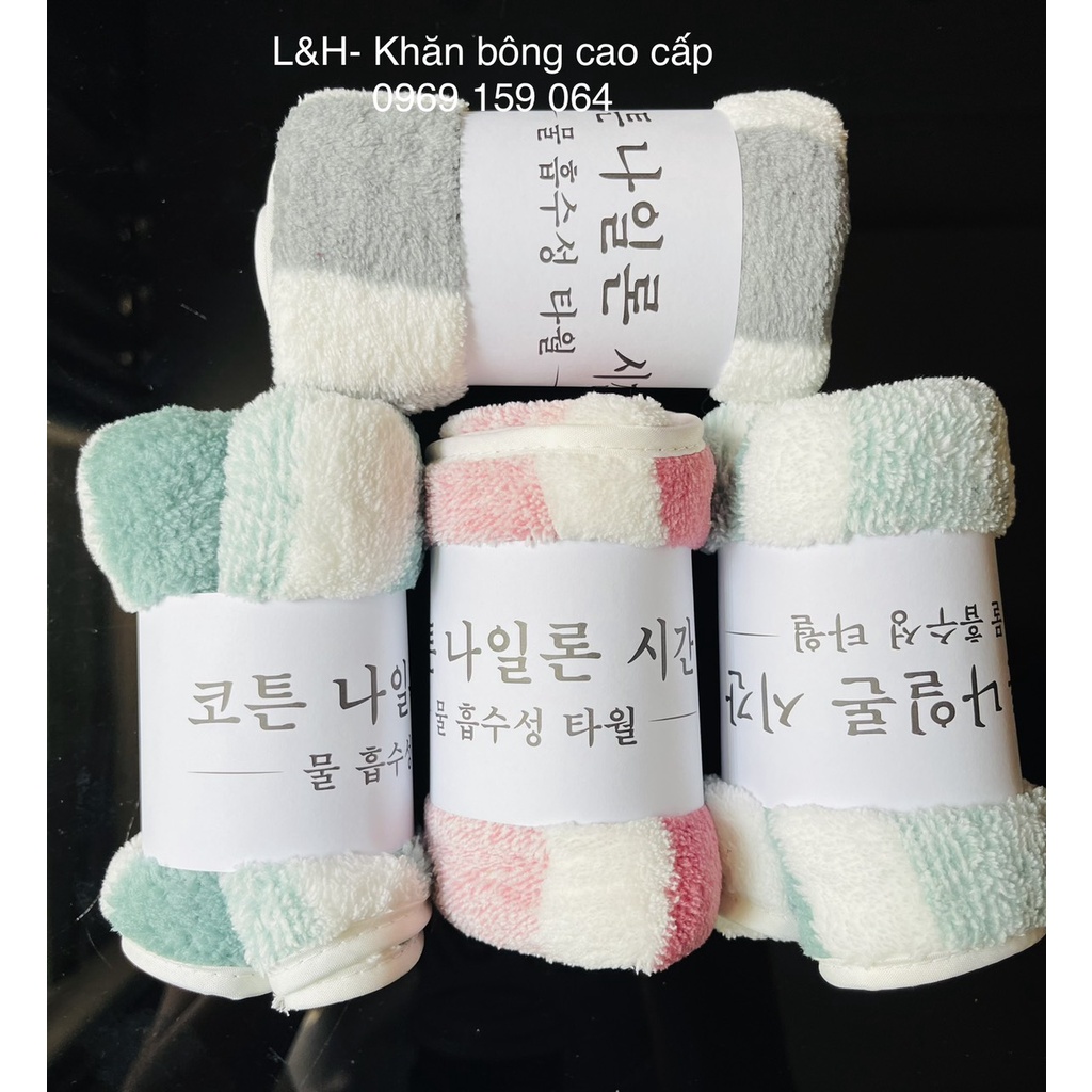 Combo 5 khăn lông cừu, siêu mềm, siêu mịn, KT 30x50cm