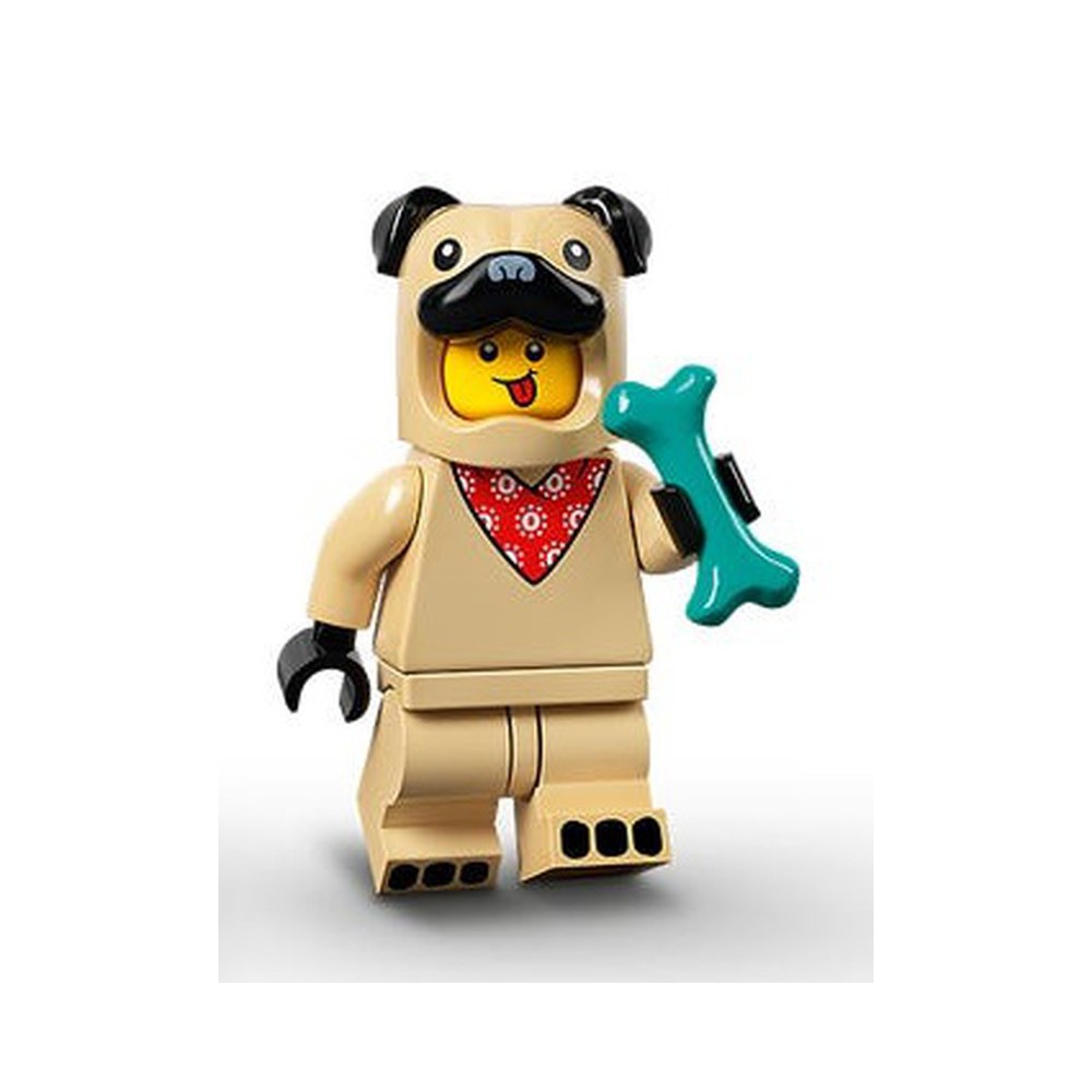 Nhân vật LEGO Minifigures Series 21 71029 Pug Costume Guy - Chú bé cosplay chó Pug