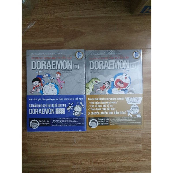 Combo 2q T1 Truyen ngắn + dài Doraemon đại tuyển tâp. bản in đầu full seal + obi