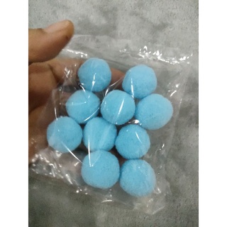 bom bom 2,5 cm ( pom pom )bông len mịn