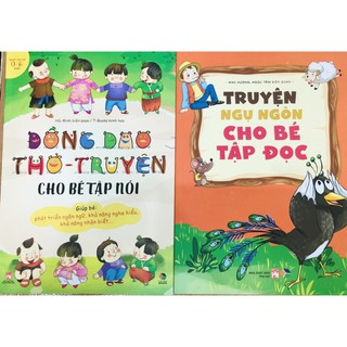 Sách - Combo Đồng Dao Thơ: Truyện Cho Bé Tập Nói + Truyện Ngụ Ngôn Cho Bé Tập Đọc