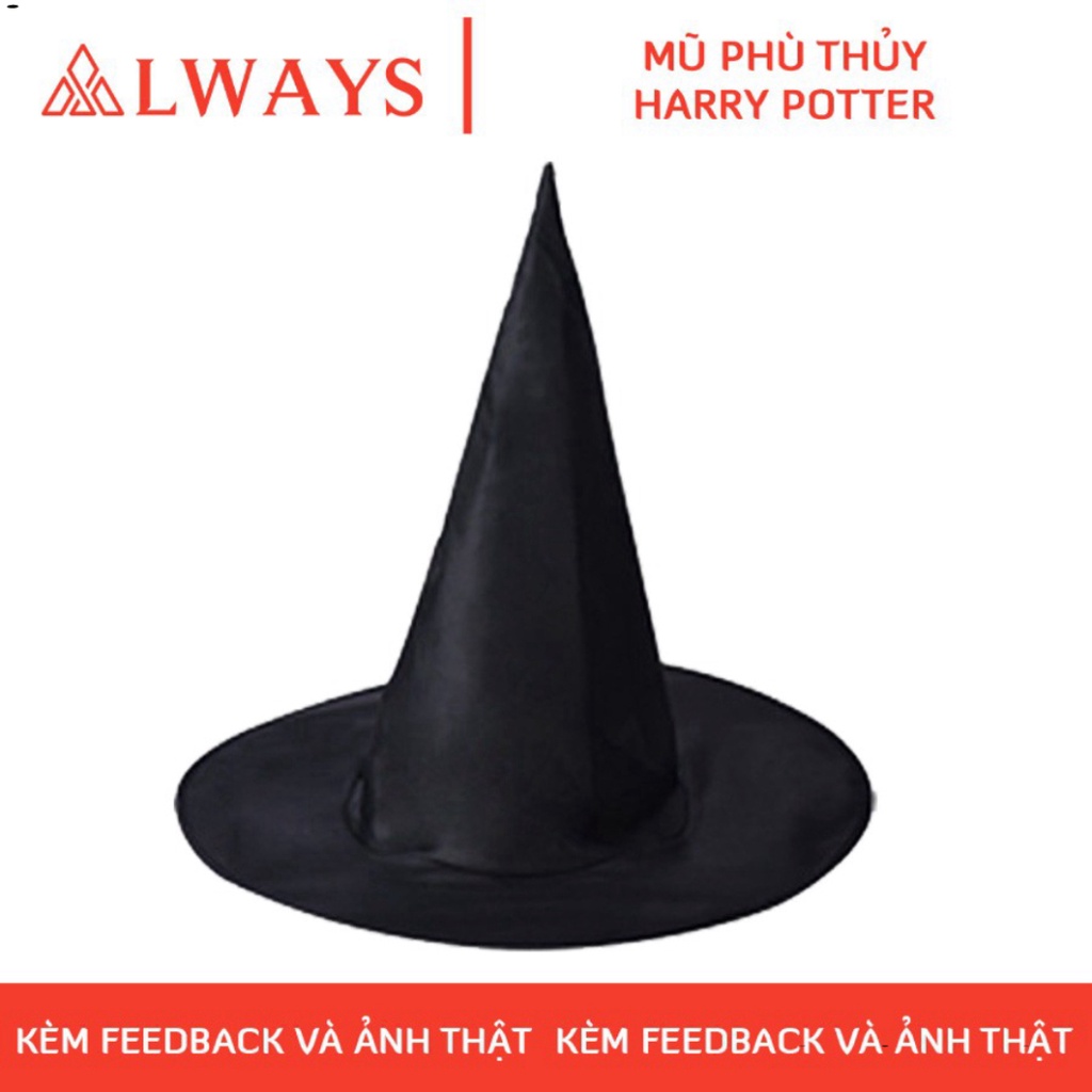 Mũ, nón phù thủy - Phụ kiện hóa trang, cosplay phù thủy Harry Potter - Chuẩn hàng ALWAYS STORE