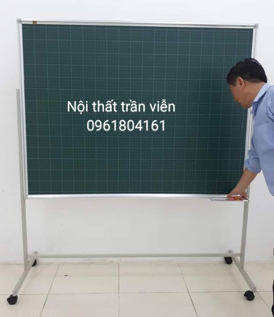 Bảng từ trắng , xanh kèm chân di động 1m2 x 80