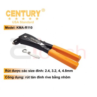 Kìm rút tán đinh rive cao cấp century - kma-r110