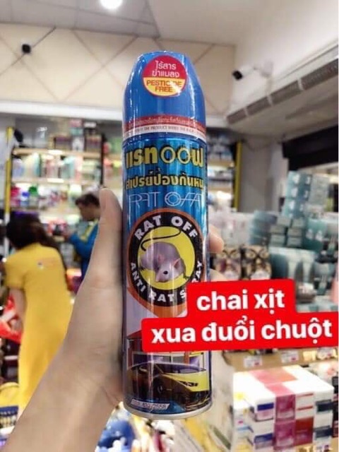 BÌNH XỊT ĐUỔI CHUỘT RAT-OFF THÁI LAN