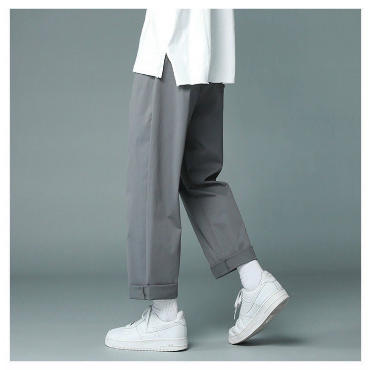 Quần Kaki Nữ Ống Suông Chất Vải Mềm Mát Form Rộng Mặc Thoải Mái NEW UNISEX