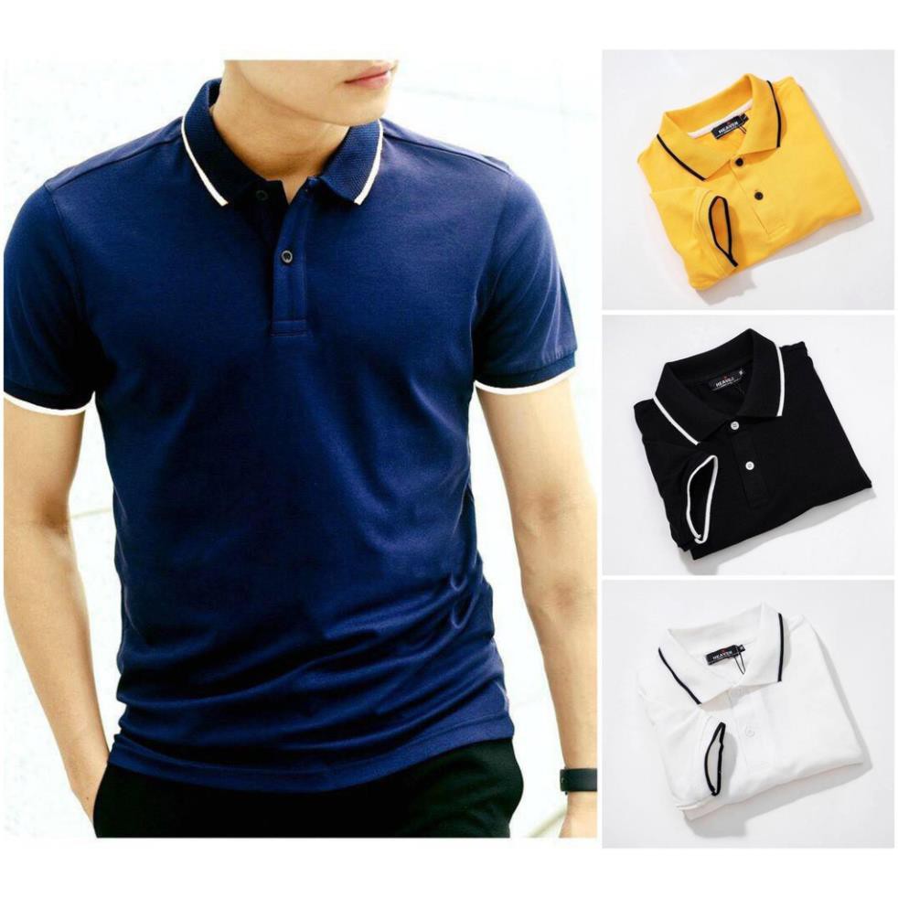 Áo Thun Nam, Áo phông nam có cổ có viền vải vá sấu côtton lịch lãm phong cách | BigBuy360 - bigbuy360.vn