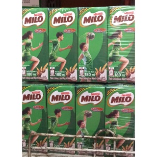 Thức uống lúa mạch Nestle Milo 180ml lốc 8 hộp