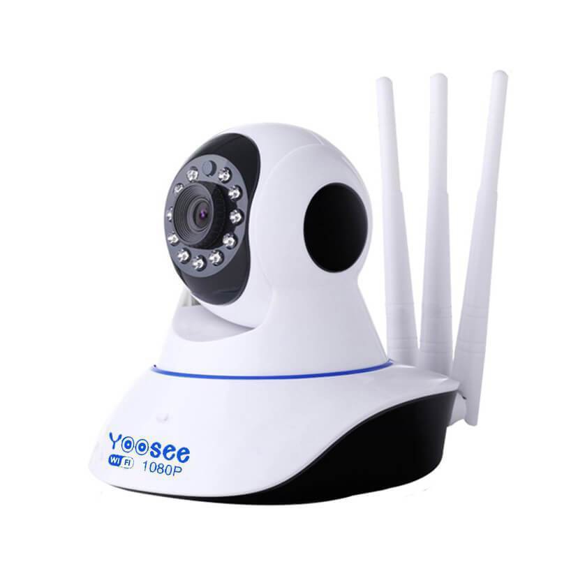 Camera IP Wifi Robo YOOSEE (2.0, 3 Anten, Không Lan) trong nhà kèm thẻ nhớ lữu trữ 64GB bảo hành 6 tháng 1 đổi 1