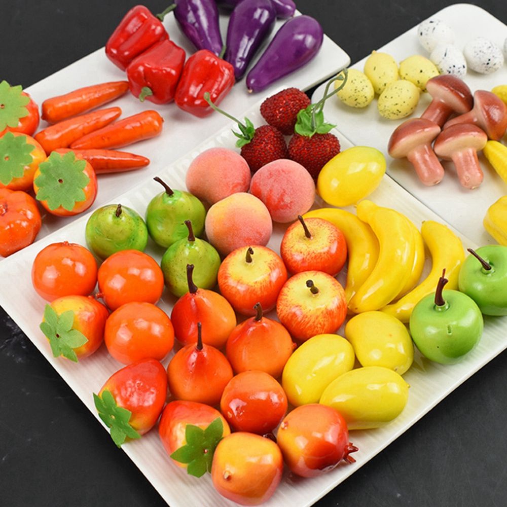 Set 10 trái cây nhân tạo mini dùng trang trí nhà cửa/ làm đạo cụ chụp ảnh tiện dụng