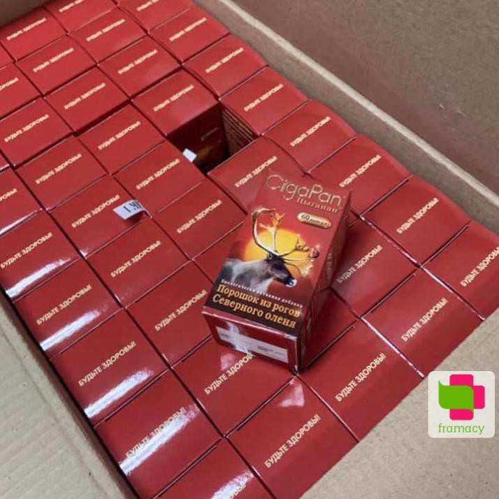 Viên uống nhung hươu Cigapan, Nga (60v) bồi bổ sức khỏe, ngăn ngừa lão hóa, chống loãng xương cho người lớn | BigBuy360 - bigbuy360.vn