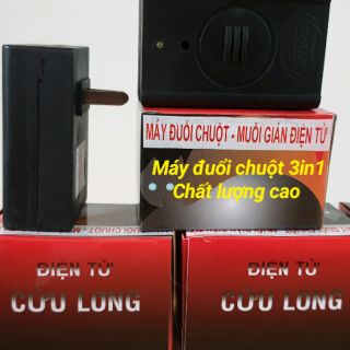 Máy đuổi chuột và muỗi gián côn trùng 3in1 cao cấp Cửu Long sử dụng sóng âm hiệu quả cao