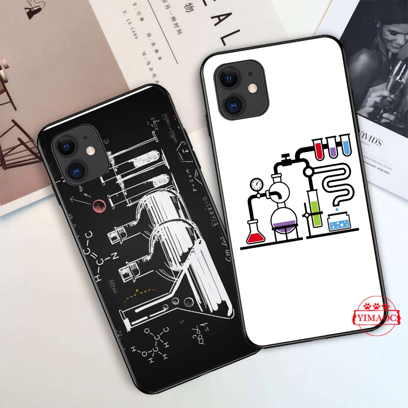 Ốp điện thoại mềm in họa tiết mang chủ đề hóa học cho iPhone XS Max XR X 11 Pro 7 8 6 6S Plus 146B