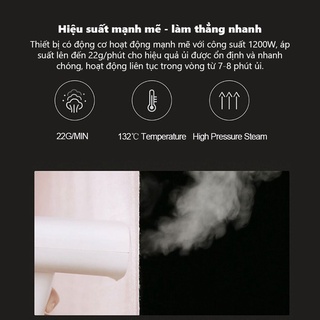 Bàn là hơi nước cầm tay Xiaomi GT-301 diệt khuẩn 99,9% , dùng cho nhiều loại vải, tạo hơi cực nhanh , BH 2 năm