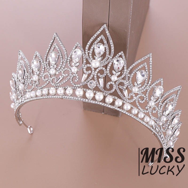 Vương miện đính đá thời trang sang trọng đa ứng dụng cho nữ
