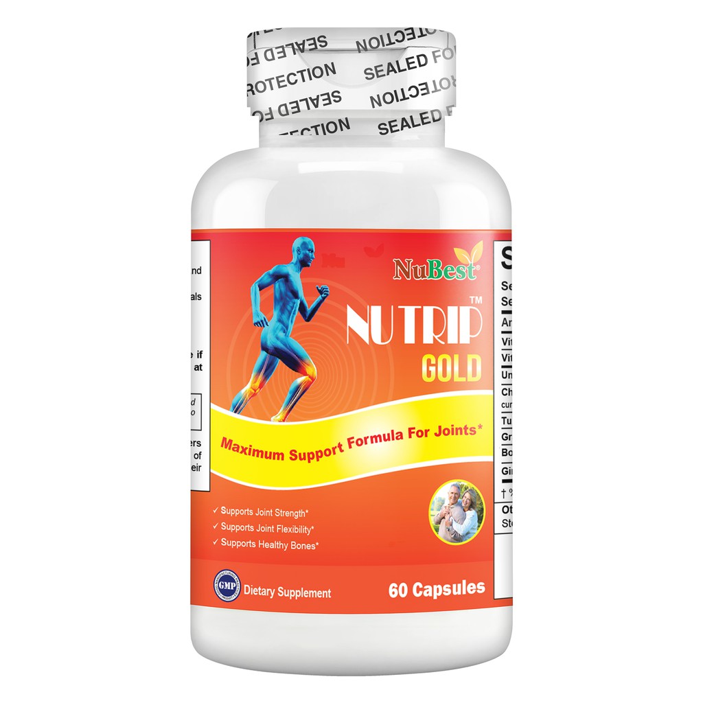 [Combo 2 tặng 1] Thực Phẩm Bảo Vệ Sức Khoẻ Hỗ Trợ Xương Khớp Mỹ NuTrip Gold 60 Viên/ Hộp tặng TPBVSK NuBest Plus Hộp 60 | BigBuy360 - bigbuy360.vn