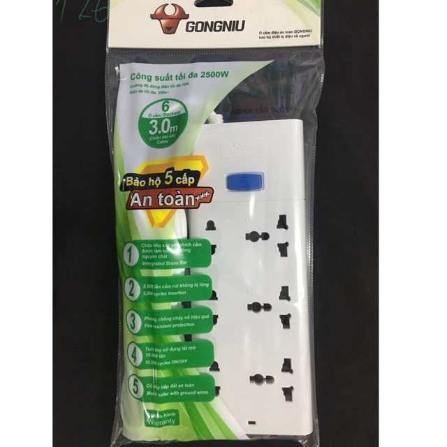 Ổ cấm điện gongniu s1330 3m