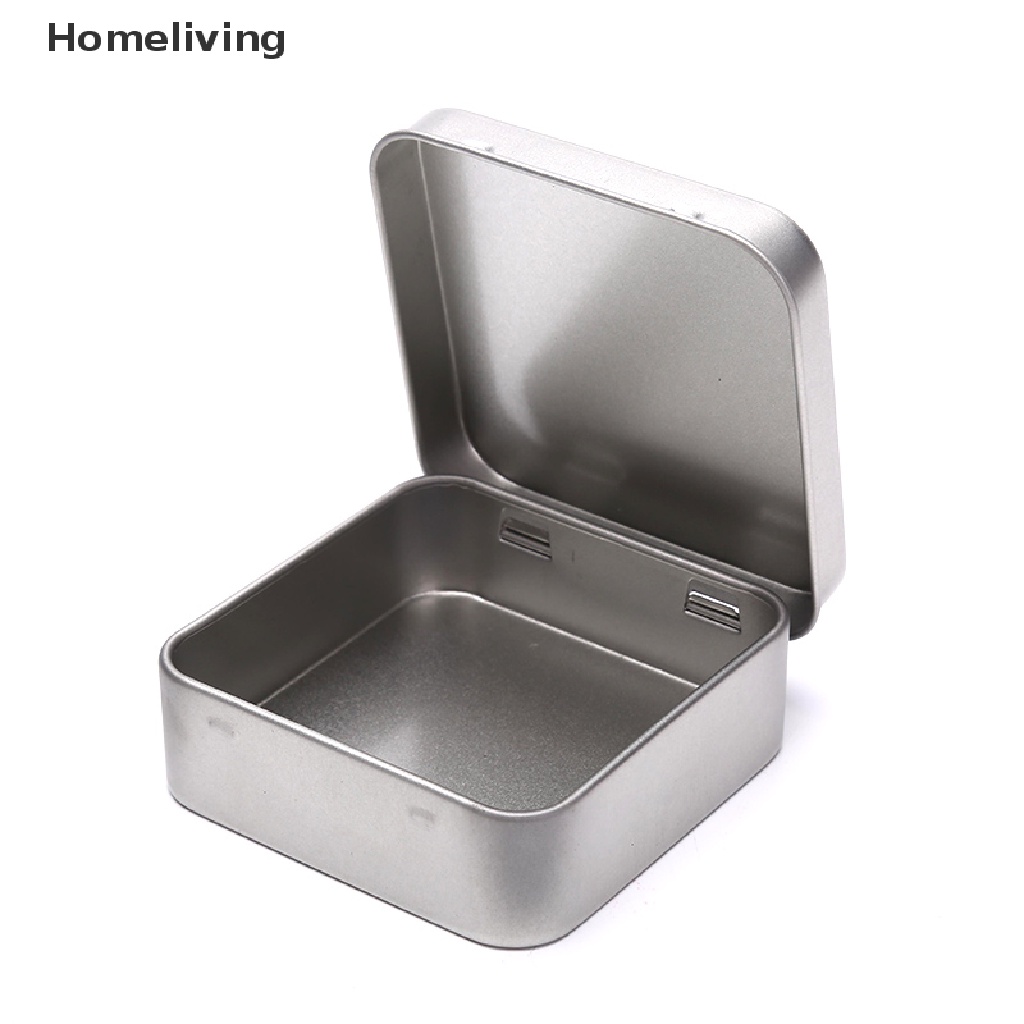Hộp Thiếc Mini Hình Vuông Đựng Trang Sức / Đồng Xu Tiện Dụng Ốp