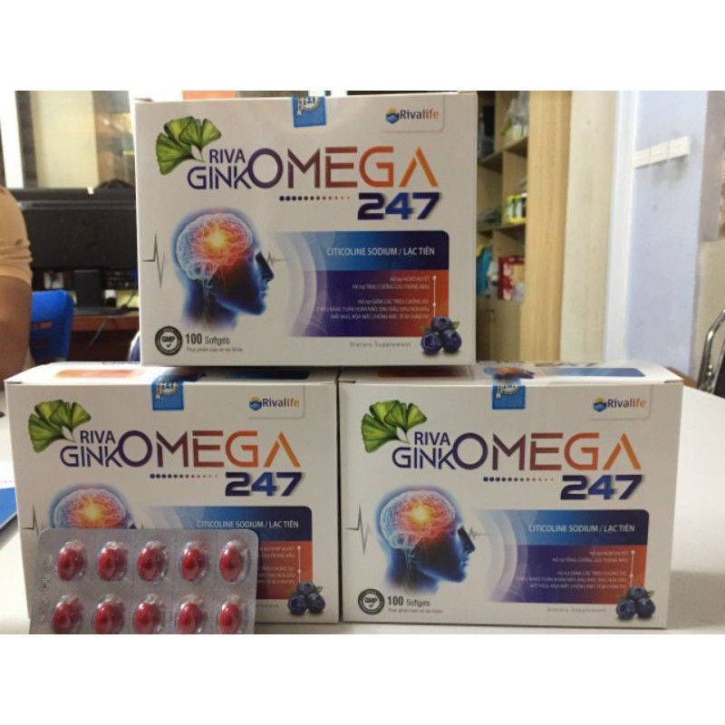✅ Hoạt huyết dưỡng não Ginko OMEGA 247 giúp tuần hoàn máu não, giảm ù tai, hoa mắt ,chóng mặt, tai biến mạch máu não,