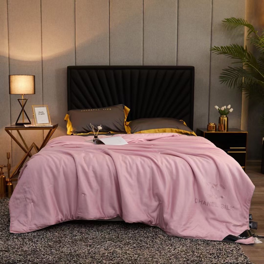 Chăn hè thu trần bông nhập khẩu , Chăn tencel chần bông nhập khẩu tơ tằm xịn kích thước 2mx2m3