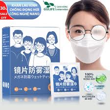 Hộp 100 khăn lau kính nano, khăn lau chống bụi, chống nhờn, chống mờ sương