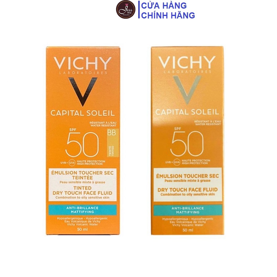 [Có Bill] Kem Chống Nắng Vichy Capital Soleil SPF50 UVB+UVA 50ml mẫu mới