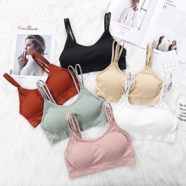 Áo Bra Croptop Nữ SAM SAM Dây Chữ Love Nâng Ngực Hàng Bán Shop SAM SAM