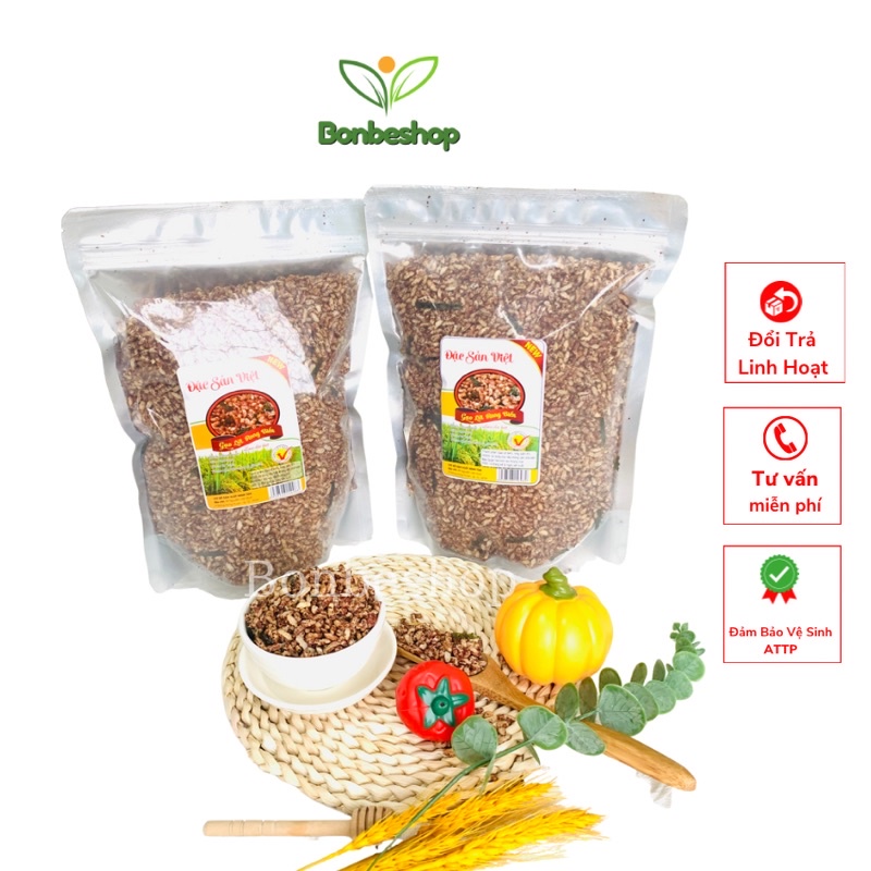 Gạo Lứt huyết rồng sấy rong biển ăn kiêng giảm cân, giòn ngon