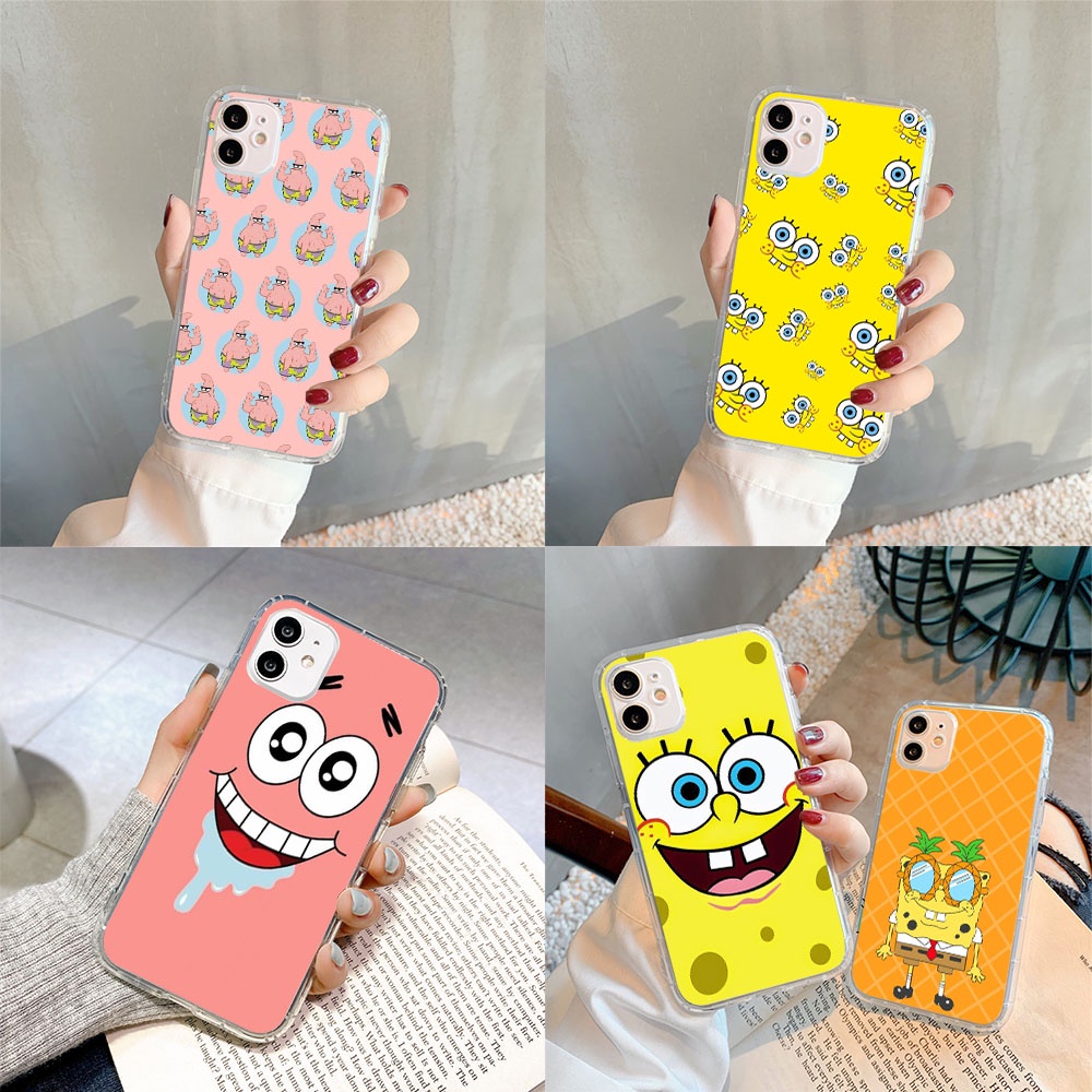 Ốp Điện Thoại Silicone TPU Mềm Họa Tiết spongebob Cho ASUS ZenFone 4S Shot 5 M2 5Z 4 Live Pegasus M1 Pro Plus Selfie Max Lite ML-211