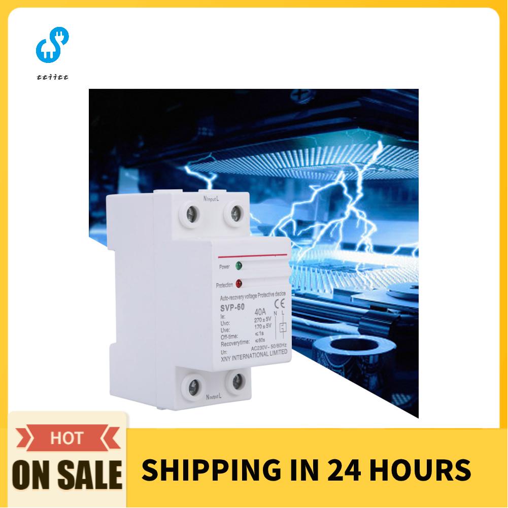Ttiitt Overvoltage&Undervoltage Protection Device 230V 40A Automatic