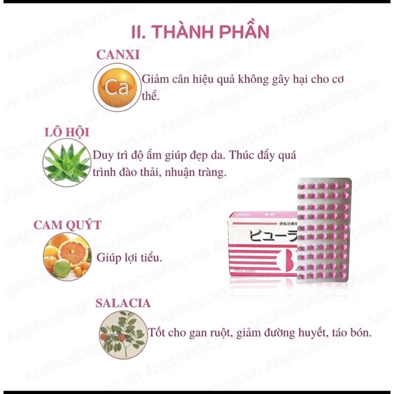 Vỉ 50 viên nhuan tràng Kokando  Nhật Bản